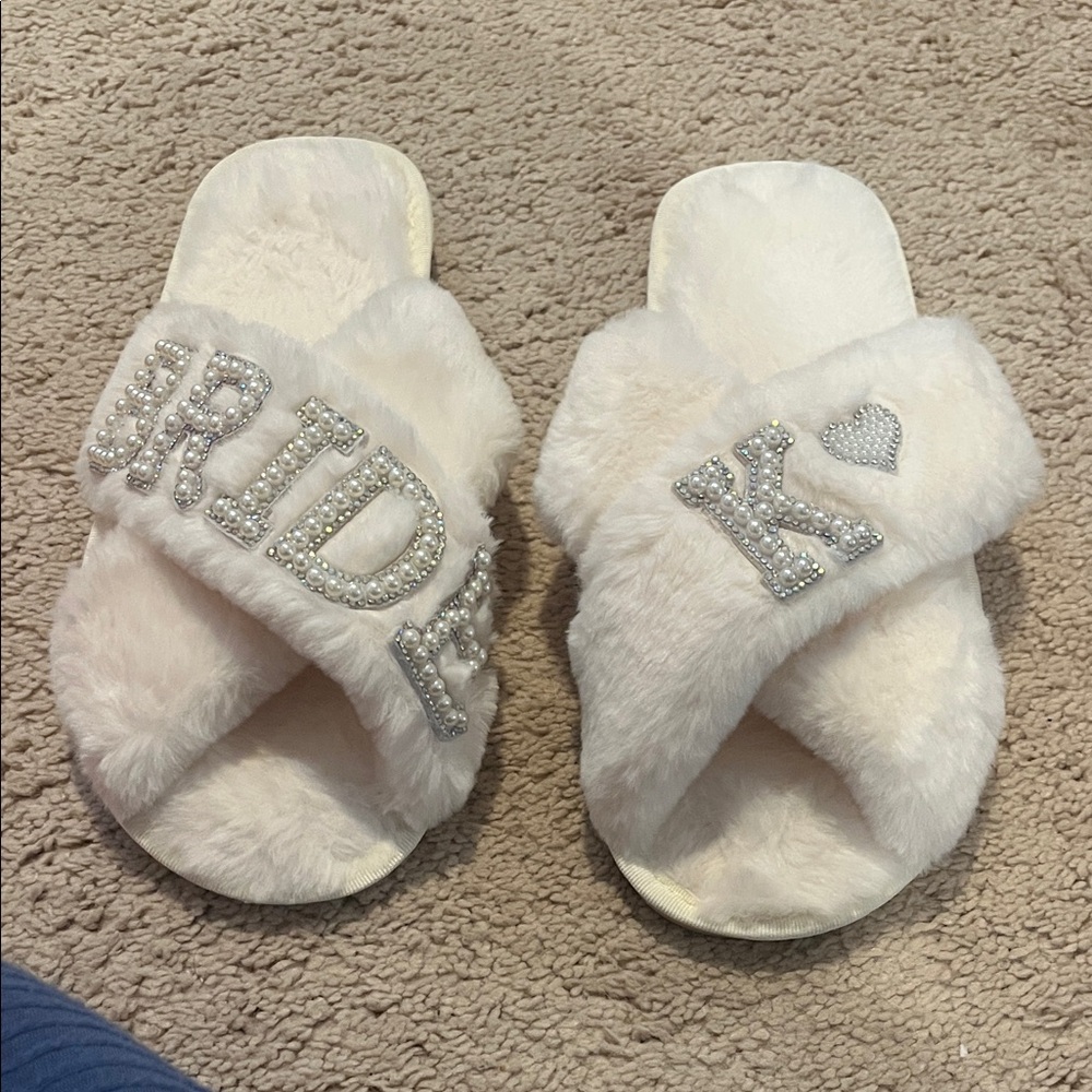 K- Bridal getting slippers